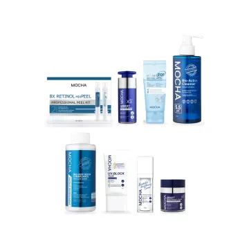 Bộ 8 món chăm da nám có Peel: Nước tẩy trang Bio-Deep Detox, Sữa rửa mặt Bio-Active Cleanser, Kem chống nắng UV-Block Plus, Ultra EGF Bio-Gel Mask, Retinol mixPEEL Kit, Serum Smart First Care, Kem nám Smart Brightening X3, Biovector Brightening Cream