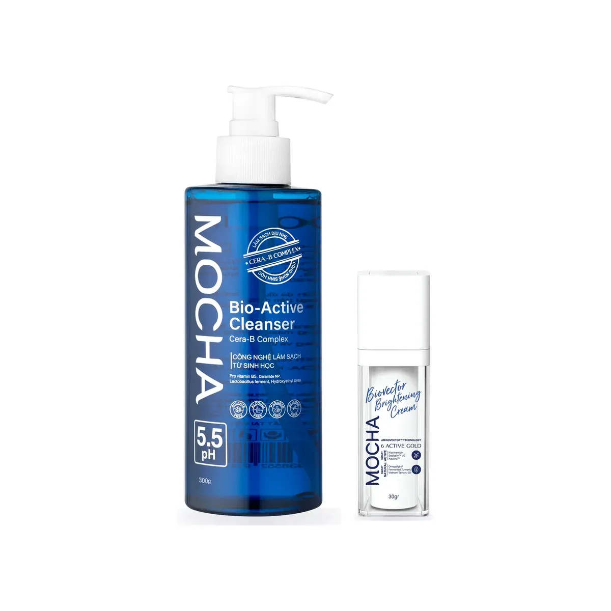 Combo Biovector + Sữa rửa mặt: Sữa rửa mặt Bio-Active Cleanser, Biovector Brightening Cream