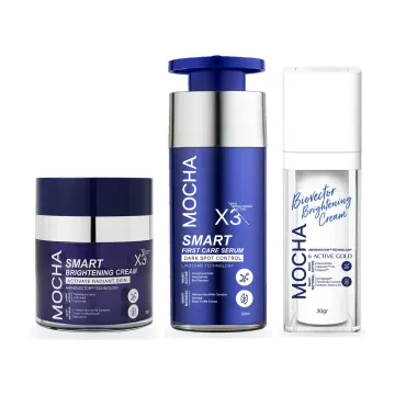 Combo Nám + Kem dưỡng Biovector: Serum Smart First Care, Kem nám Smart Brightening X3, Biovector Brightening Cream