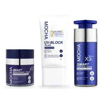 Combo Nám + Kem chống nắng: Serum Smart First Care, Kem nám Smart Brightening X3, Kem chống nắng UV-Block Plus