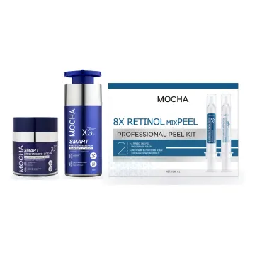Combo Nám + Bộ Peel: Serum Smart First Care, Kem nám Smart Brightening X3, Retinol mixPEEL Kit